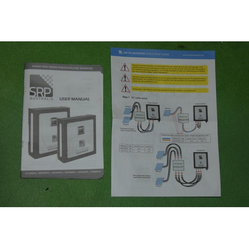 6148 - 1 x unused solar PV inverter by Sunny Roo, type SR3000TL 3kw. Grid tied, 230V~50HZ, 13A, UK G83 type... 