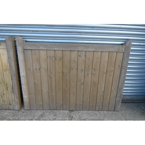 6312 - A pair of wooden gates each measuring approx 164 x 118cm