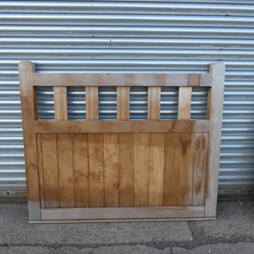 6320 - 1 hardwood (Iroko) gate measuring approx 146 x 120cm