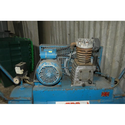 5349B - 1 x 2hp air compressor by ERP Aircott type M 80/2 - This item is untested as it has no plug