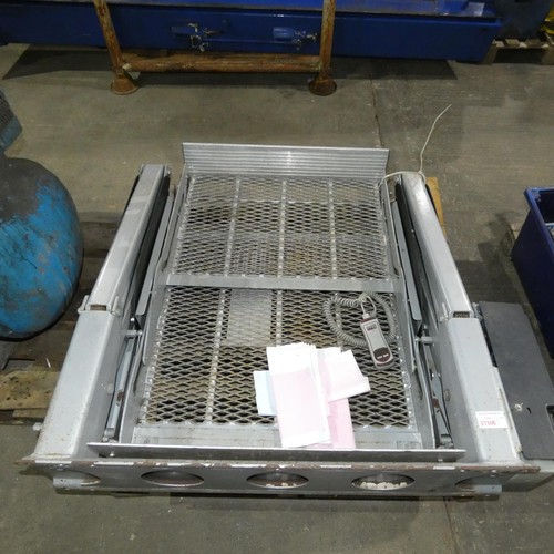 5788B - A 12v Linear wheelchair tail lift measuring approx 120 x 34 x 122 high, comes with controller and a ... 