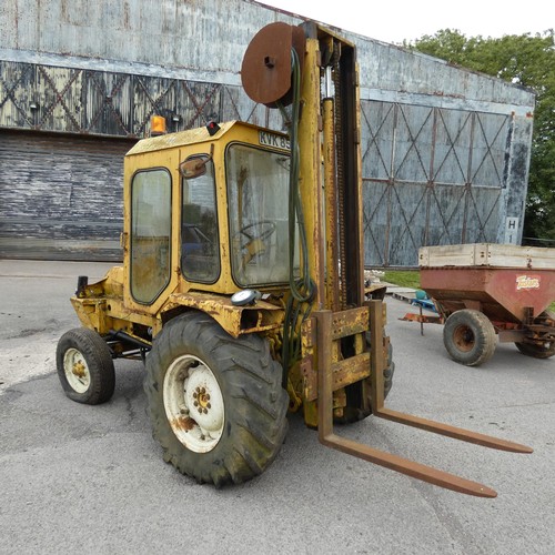 6241 - McCormick International Rough Terrain Overlander Forklift. Reg Q990 SDS and KVK 857L neither recogni... 