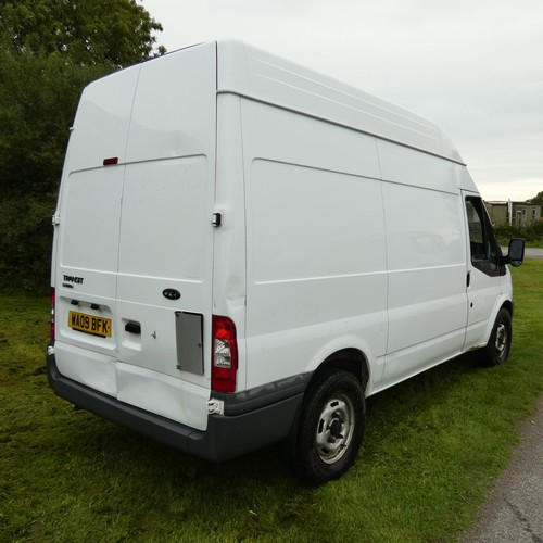 6247 - Ford Transit 115 T350M RWD Medium Wheelbase, High Roof Panel van, Reg: WA09 BFK, 01/03/2009, 6 spd M... 