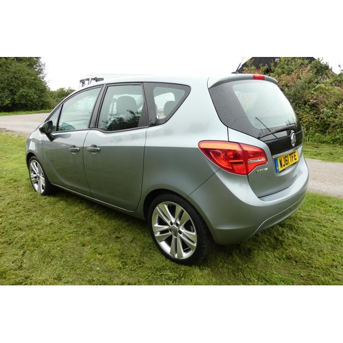 6245 - Vauxhall Meriva Excite MPV Silver, Reg WJ61 TFE, 21/11/2011, 5 spd manual petrol 1398cc, New MoT 24/... 