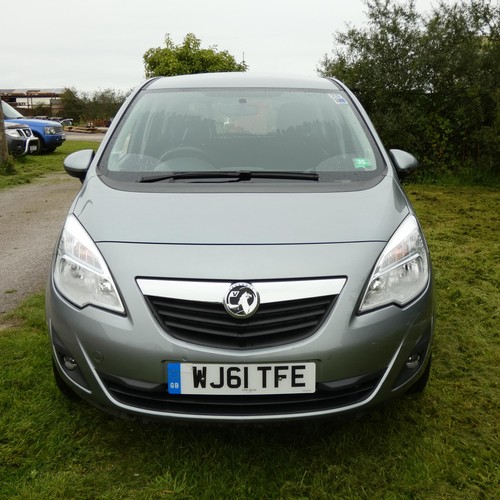 6245 - Vauxhall Meriva Excite MPV Silver, Reg WJ61 TFE, 21/11/2011, 5 spd manual petrol 1398cc, New MoT 24/... 