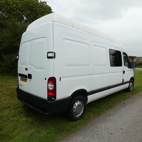 6248 - Renault Master LH35 DCI 120 LWB HiTop panel van White, Reg VO08 MOV, 23/05/2008, 6 spd manual diesel... 