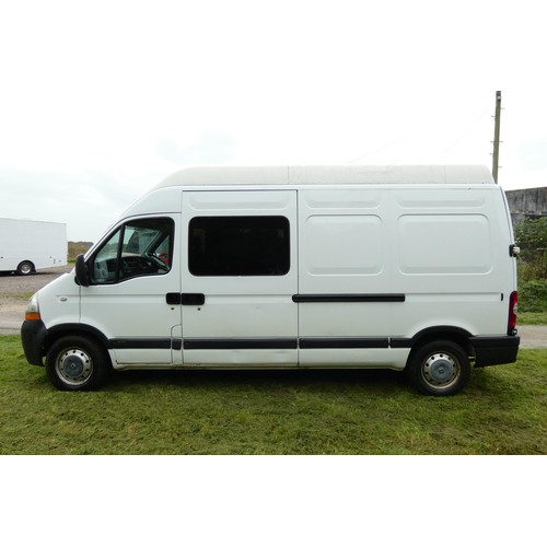 6248 - Renault Master LH35 DCI 120 LWB HiTop panel van White, Reg VO08 MOV, 23/05/2008, 6 spd manual diesel... 