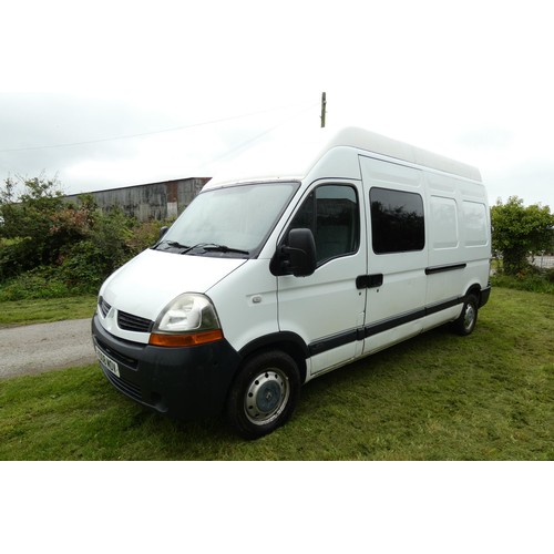 6248 - Renault Master LH35 DCI 120 LWB HiTop panel van White, Reg VO08 MOV, 23/05/2008, 6 spd manual diesel... 