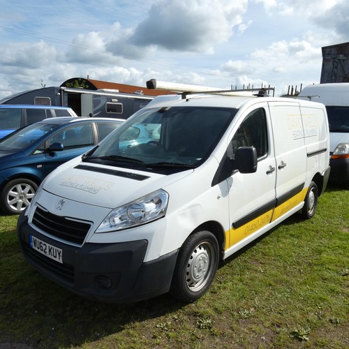 6249 - Peugeot Expert 1200 L2H1 HDI Van,  Reg WU62 KUY, 30/09/2012, 5 spd manual diesel 1560cc, MoT expired... 