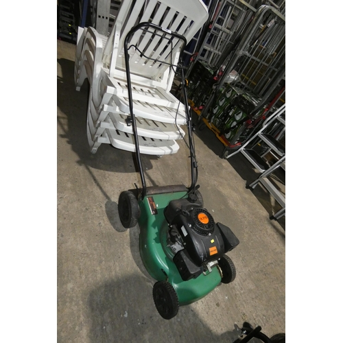 2066 - 1 x Challenge petrol engine lawn mower