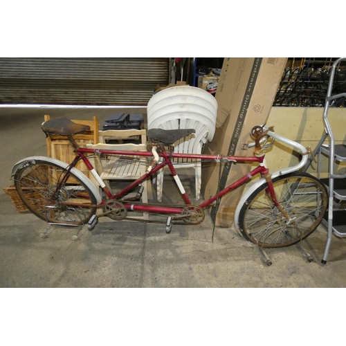 2100 - 1 x vintage Phillips DUO tandem bicycle suitable for restoration project