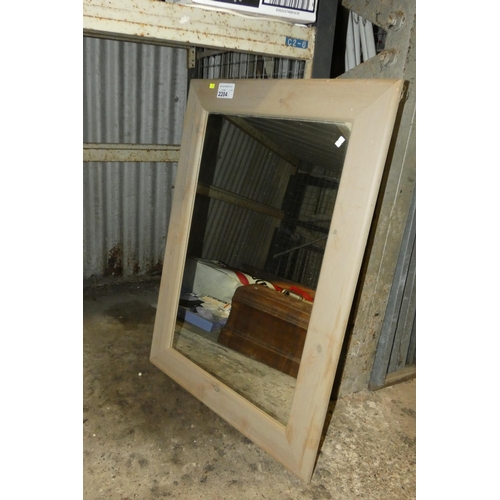 2204 - 3 x various framed mirrors