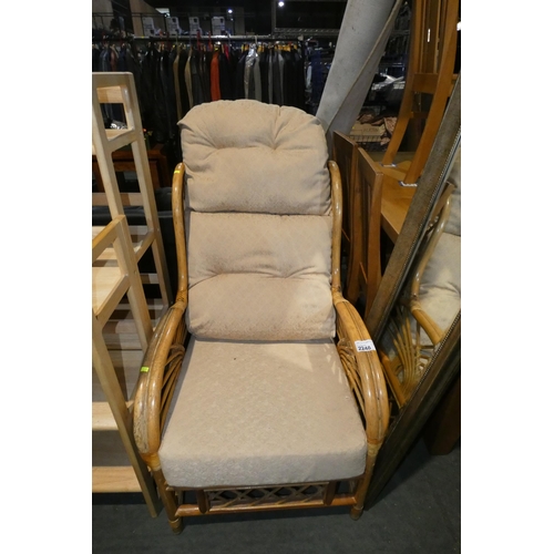 2248 - 1 x conservatory type chair with cushion