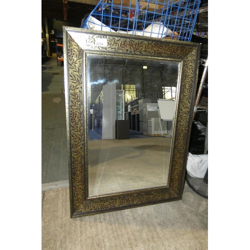 2270 - 1 x framed mirror approx 83 x 114cm