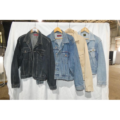 2290 - 4 x various Denim jackets including 2 x Hardcore size M and S. Not practical to list in detail so pl... 