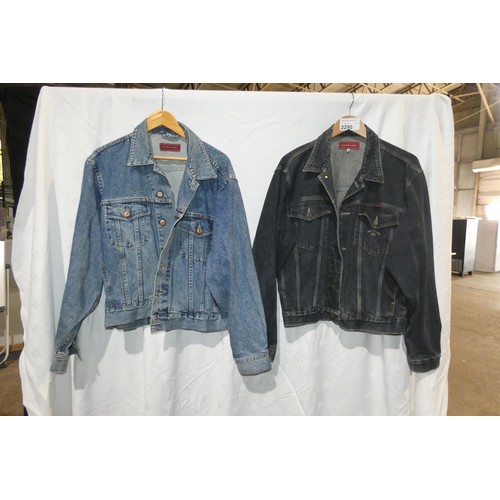 2290 - 4 x various Denim jackets including 2 x Hardcore size M and S. Not practical to list in detail so pl... 