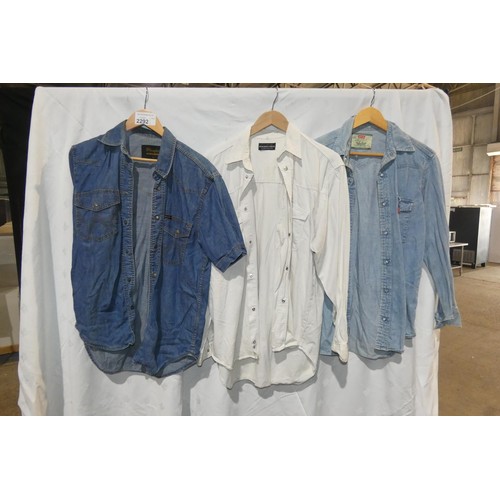 2292 - 5 x various colour / make Denim shirts. Not practical to list in detail so please view or see photog... 