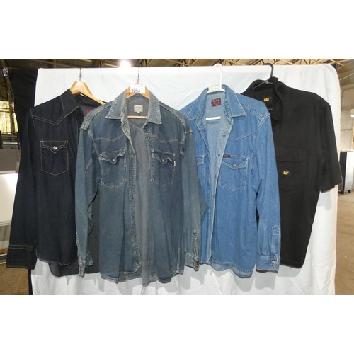 2294 - 4 x various colour / make Denim shirts. Not practical to list in detail so please view or see photog... 