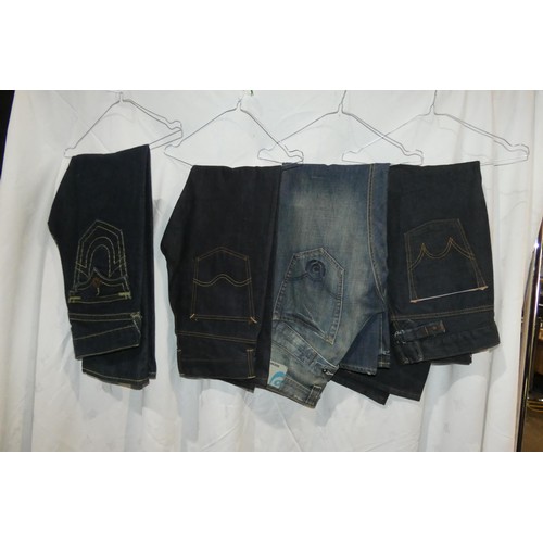 2318 - 4 x various pairs of vintage Denim jeans - all size 30 inch waist