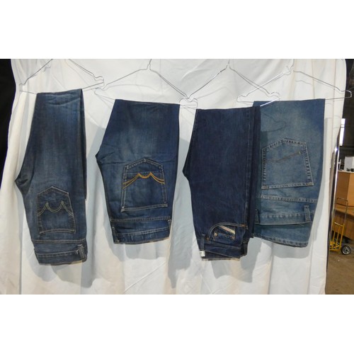 2322 - 4 x various pairs of vintage Denim jeans - all size 32 inch waist