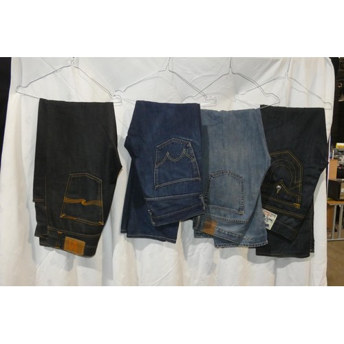 2326 - 4 x various pairs of vintage Denim jeans - all size 32 inch waist