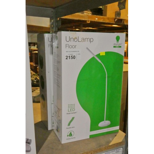 2150 - 2 x Daylight Basics Uno N1430 floor lamps 240v - Boxed