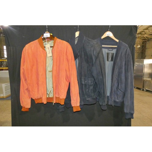 2266 - 3 x leather jackets comprising 2 x Harvest both size XL and 1 x Yanko size not visible