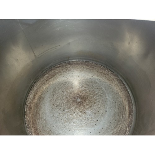 3 - 1 s/s insulated Mash tun, with wooden lid, inspection hatch and rotating wash spray, diameter 1.0m, ... 