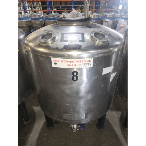 5 - 1 s/s Grundy tank with lid, 