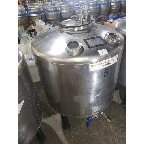 6 - 1 s/s Grundy tank with lid, 