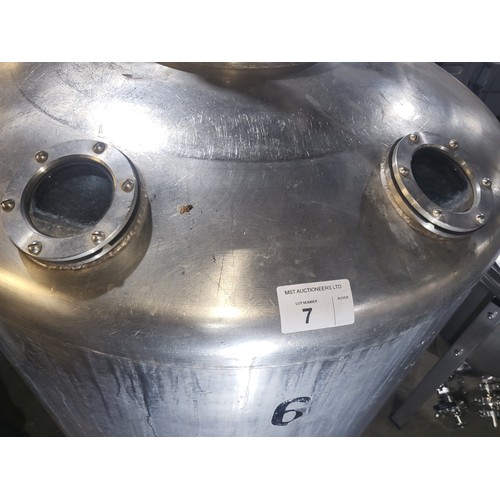 7 - 1 s/s Grundy Tank (Copper), 2 viewing ports, lid but missing clamp, with 3ph Electric Immersion, tem... 