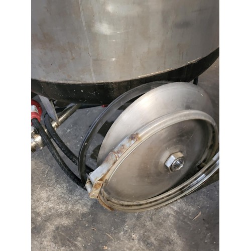 10 - 1 s/s Grundy Hot Liquor tank, single skin, with 3ph Electric immersion, 