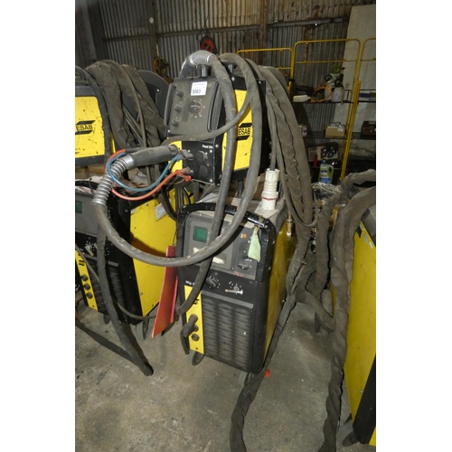 5063 - 1 x ESAB Origo MIG 510W welder with an Origo 304 wire feed unit and a welding torch