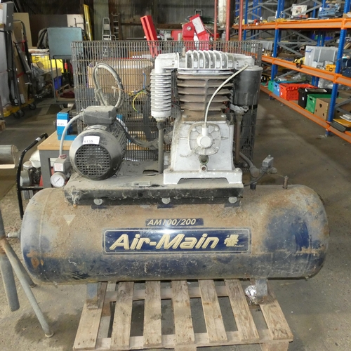 5135 - 1 x FIAC Air-Main compressor Model AM100/200, 3ph