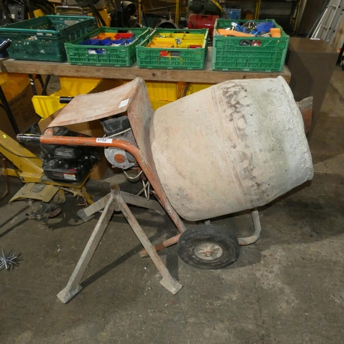 5152 - 1 x Belle electric cement mixer with stand, 240v, model Mini-Mix Mark III 4/3 cu. ft.