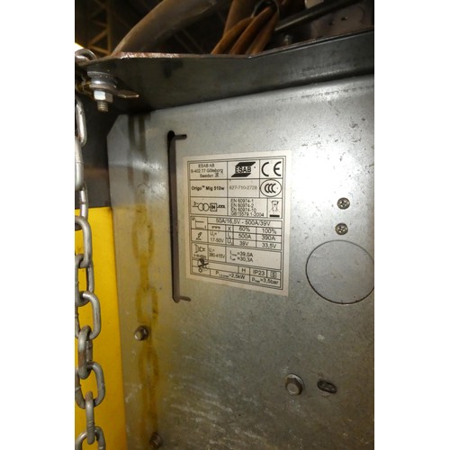 5063 - 1 x ESAB Origo MIG 510W welder with an Origo 304 wire feed unit and a welding torch