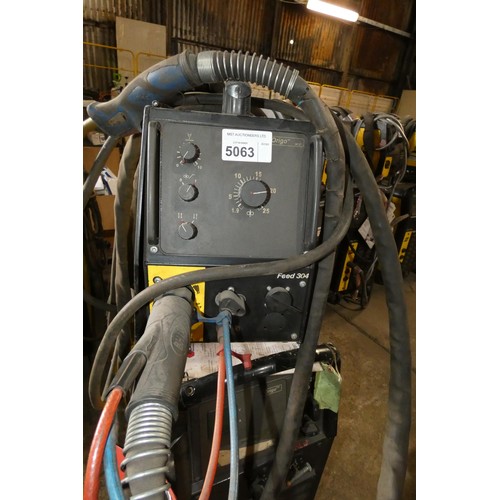 5063 - 1 x ESAB Origo MIG 510W welder with an Origo 304 wire feed unit and a welding torch