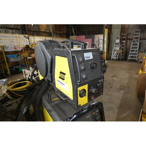 5064 - 1 x ESAB Origo MIG 510W welder with an Origo 304 wire feed unit. Please note that no welding torch i... 