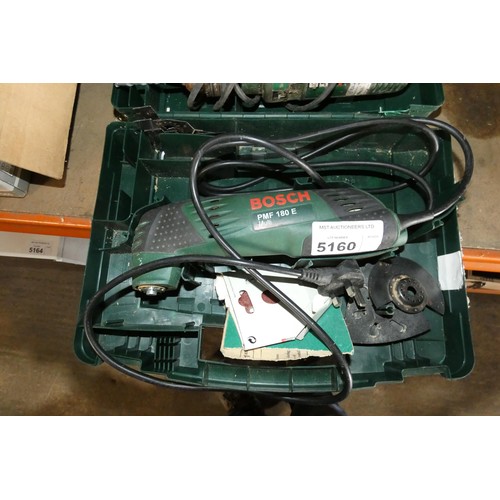 5160 - 1 x Bosch PMF 180E multi tool and 1 x Bosch drill - Both 240v