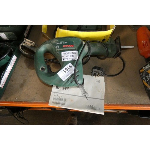 5161 - 1 x Bosch PFZ 600E reciprocating saw and 1 x Bosch jigsaw - Both 240v