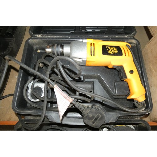 5166 - 1 x JCB angle grinder and 1 x JCB drill - Both 240v