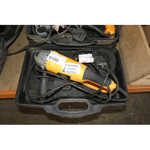 5166 - 1 x JCB angle grinder and 1 x JCB drill - Both 240v