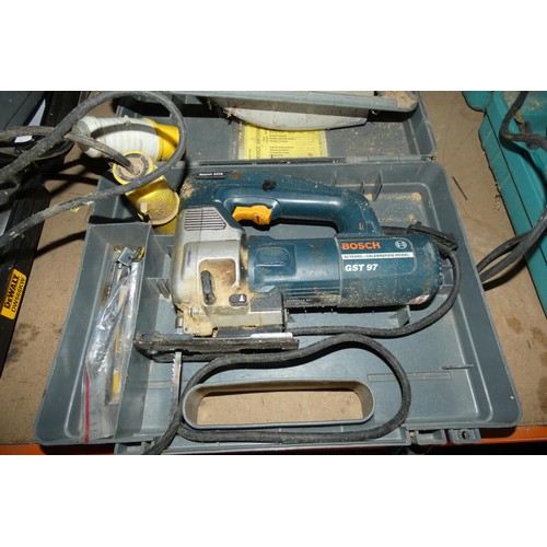 5177 - 1 x Bosch jigsaw and 1 x Bosch hand held circular saw - Both 110v