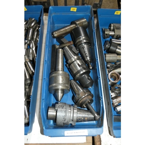 5084 - 1 box containing a quantity of various tooling - The plastic box is included