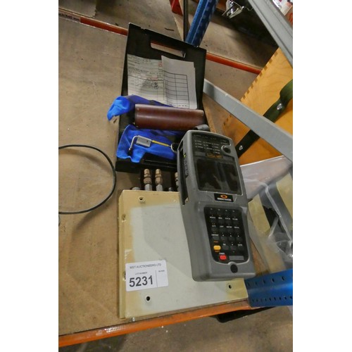 5231 - 1 x Sunrise Telecom Sunset MTT tester, 1 x Shimadzu CFC-14PP gas meter and 1 x ex-MOD attenuator