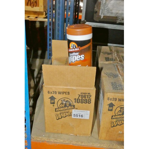 5516 - 12 x tubs of Armor All leather wipes