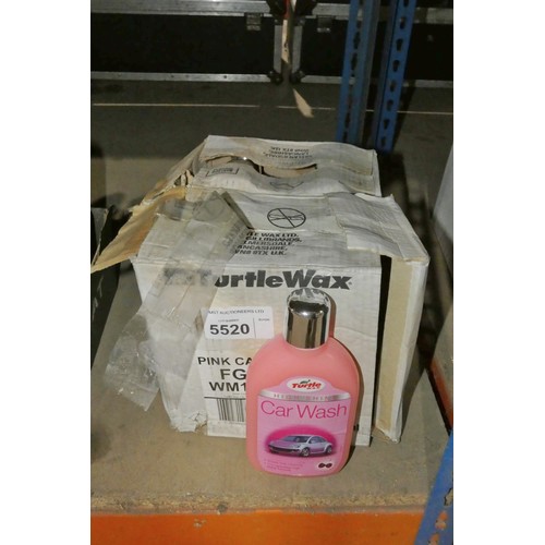 5520 - 12 x 500ml bottles of Turtle Wax pink car wash