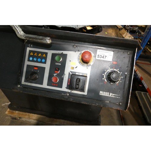 5347 - 1 x Pilous ARG 300 Plus metal cutting horizontal band saw, YOM 2012, 3ph supplied with a blade fitte... 