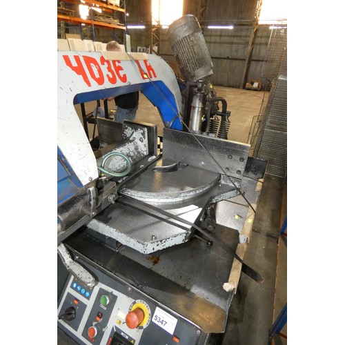 5347 - 1 x Pilous ARG 300 Plus metal cutting horizontal band saw, YOM 2012, 3ph supplied with a blade fitte... 