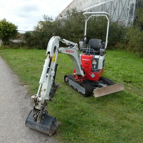 5999 - 1 x Takeuchi TB210R compact excavator / micro digger serial number 211007066, YOM 2021, operating ma... 